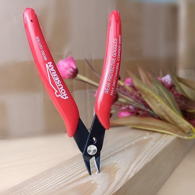 170 Wire Cutters, 10 PACK, 5 Inch Micro Flush Cutter, HOUSERAN Small Wire - Image 2