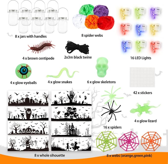 Shemira Halloween Craft Kit for Kids, Halloween Art & Craft Party Supplies - Image 6