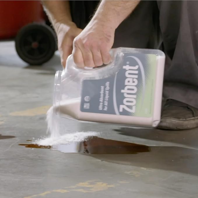 Zorbent Oil Spill Absorbent | 1 Cu Ft Bag Absorbs up to 6 Gallons of Liquid. - Image 6