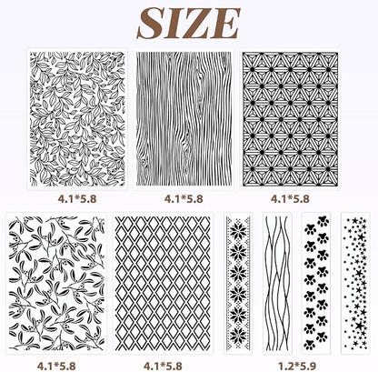 Embossing Folders Clay Stamps for Polymer Clay Earrings Making Embossing Tool - Image 6