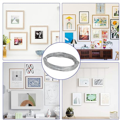 32.8 Feet/10m Stainless Steel Picture Hanging Wire, Heavy Duty Metal Wire - Image 9