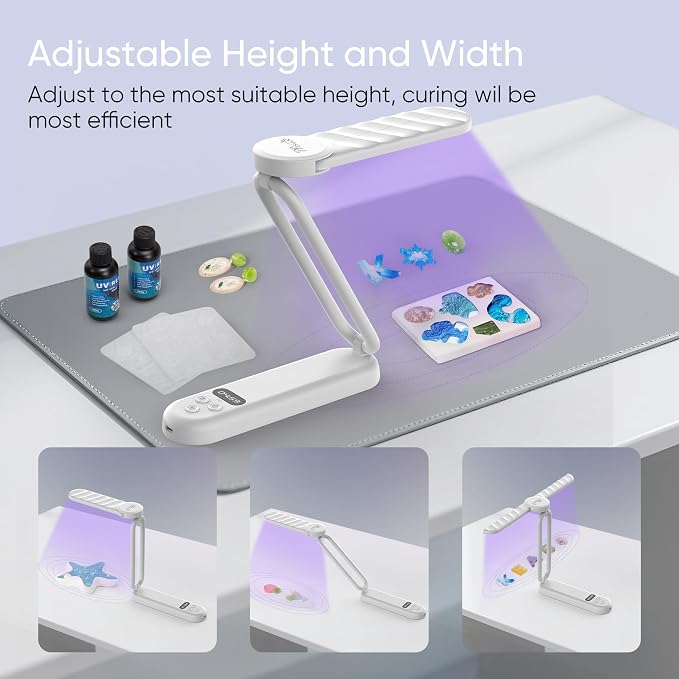 PPESULK UV Light for Resin Curing, Rechargeable UV Resin Lamp - Image 4