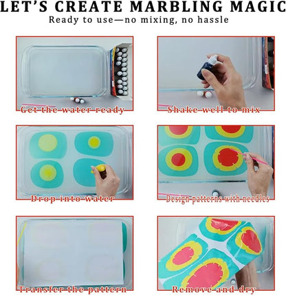 27PCS Water Marbling Painting Kit, Christmas Water Paint - Image 6