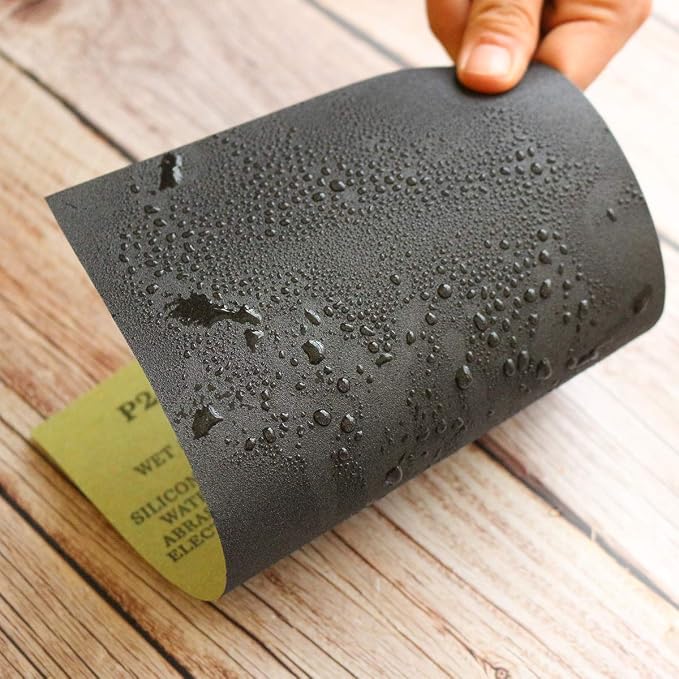Sandpaper Sheets, 1200 Grit Dry Wet Sand Paper, 9 x 11 Inch, Silicon Carbide - Image 3
