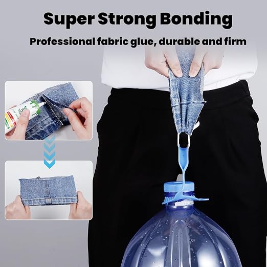Fabric Glue Permanent, 60ml Super-Strong Clear Washable Fabric Adhesive - Image 3