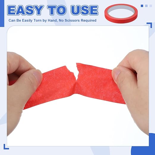 MECCANIXITY Masking Tape 0.7 Inch x 21 Yard Painter's Tape Pink Paint Tapes - Image 5