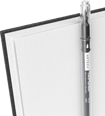 ARTEZA Watercolor Sketchbook 2-Pack, 64 Pages Each, 9x12 Inches – Spiral-Bound - Image 3