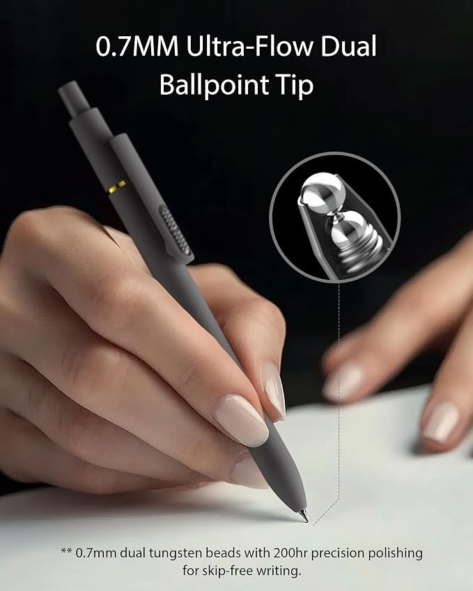 8 Pcs Gel Ink Pens, 0.7mm Fine Point - Image 3