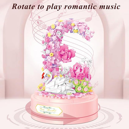 Flower Bouquet Building Set Plants Friends Sets Adults Bonsai Tree Flowers - Image 5