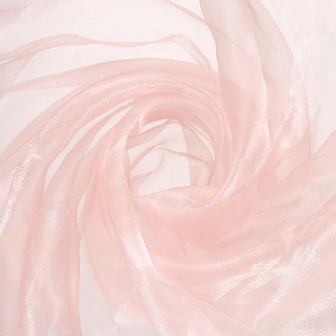 MECCANIXITY Iridescent Sheer Organza Fabric, 10 Yards x 59 Inches Solid by MECCANIXITY
