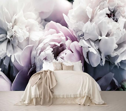 Floral Wallpaper Mural Large Rose Flowers Mural - Image 2