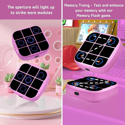 Tic-Tac-Toe Bolt Game, 4-in-1 Handheld Puzzle Games Console, Electronic - Image 4