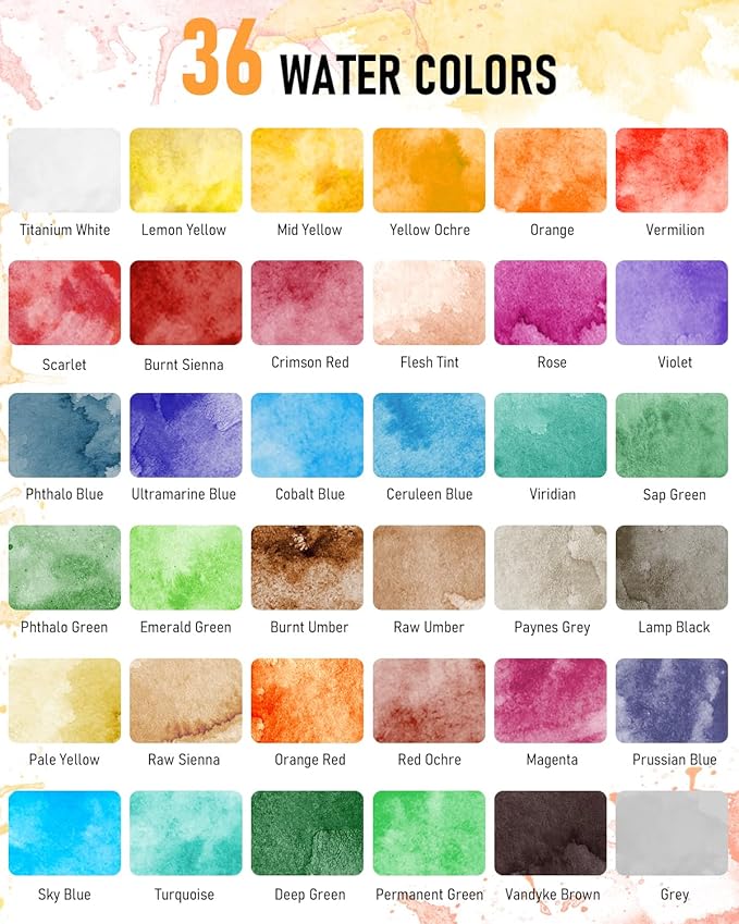 Nicpro 78PCS Watercolor Paint Set - Image 3