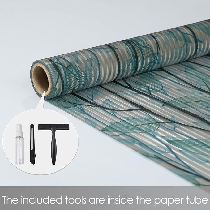 DKTIE Nature Pattern Rainbow Window Film Decorative Stained Glass Window Film - Image 3