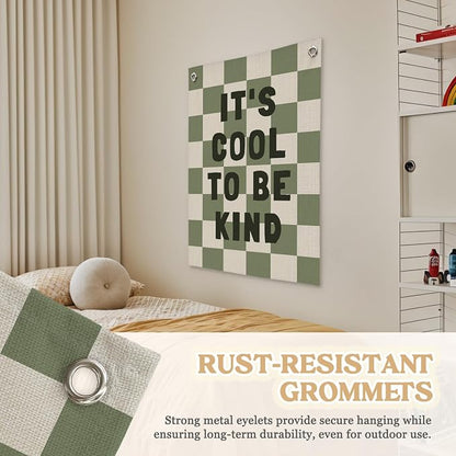 Kids Room Decor, Sage Green Classroom Wall Decor, It's Cool to Be Kind Banner - Image 6