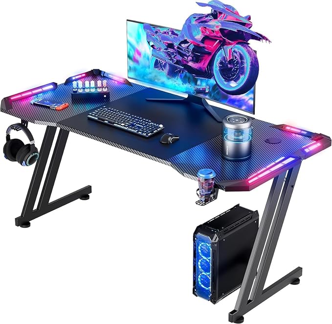 HLDIRECT 47 Inch Gaming Desk by HLDIRECT