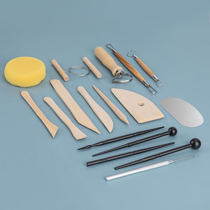 Pottery Tool Kit, Modeling Clay Sculpting Tools Kit, Ceramics Tools, Embossing - Image 8