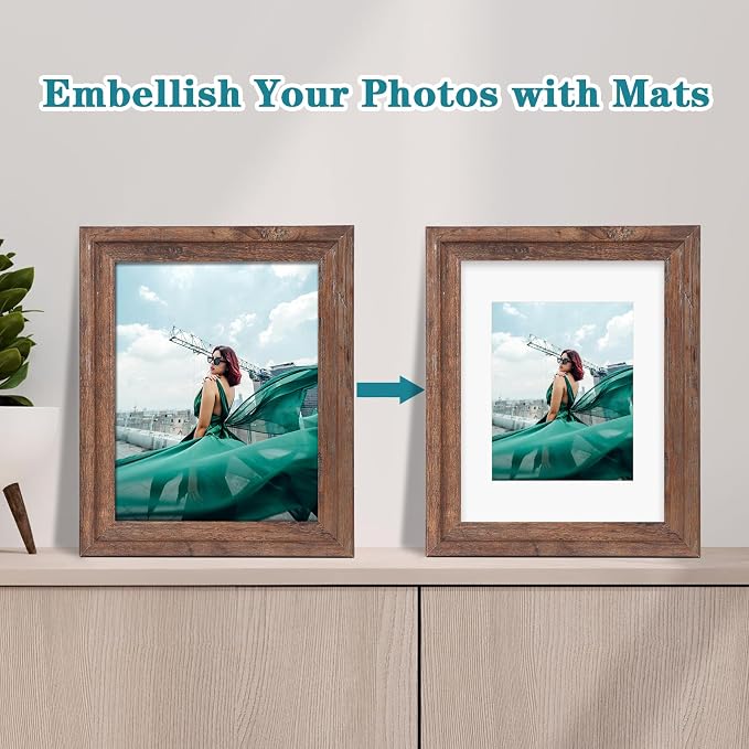 ZBEIVAN 11x14 White Picture Mats - Image 5