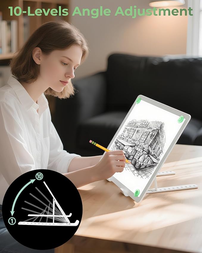 A3 Light Pad for Diamond Painting, Bawaslom Cordless Light Box for Tracing and - Image 5