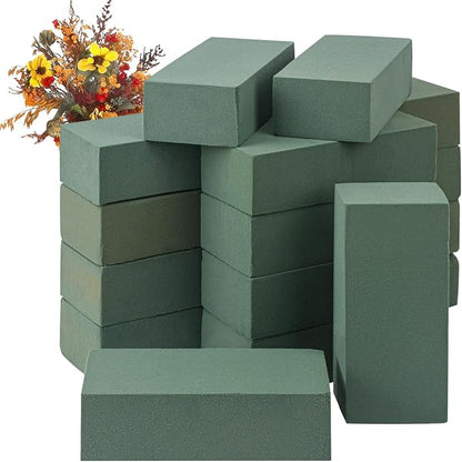 IHDYPPEW 16 PCS Green Floral Foam Blocks, 7.8"L x 2.4"W x 3.54"H Floral Foam by IHDYPPEW