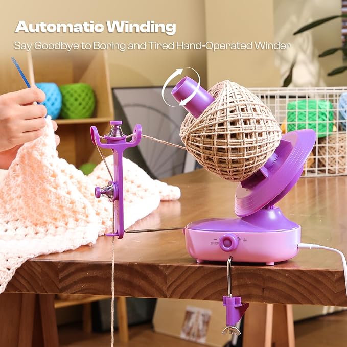 Caydo Electric Yarn Winder Pro, 10oz Large Automatic Ball Winder - Image 2
