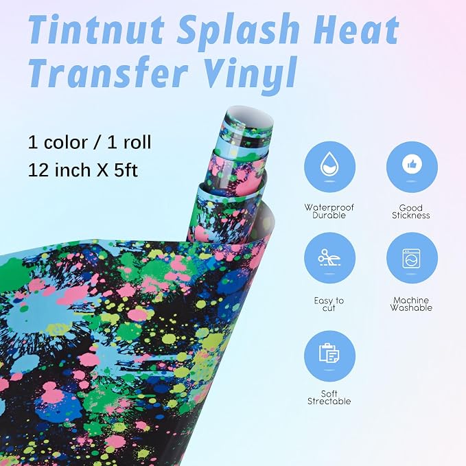 Tintnut Splash Heat Transfer Vinyl Roll - Image 2