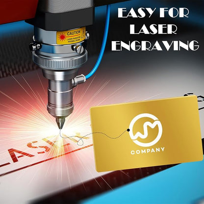 weparmeety 100 Pcs Metal Engraving Blanks Aluminum Sheet Laser Engraving - Image 4