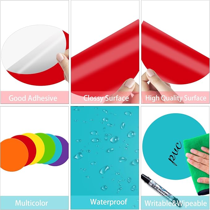 STARLIBOO 6" Round Large Colored Stickers Labels, Dots Circles Stickers - Image 5