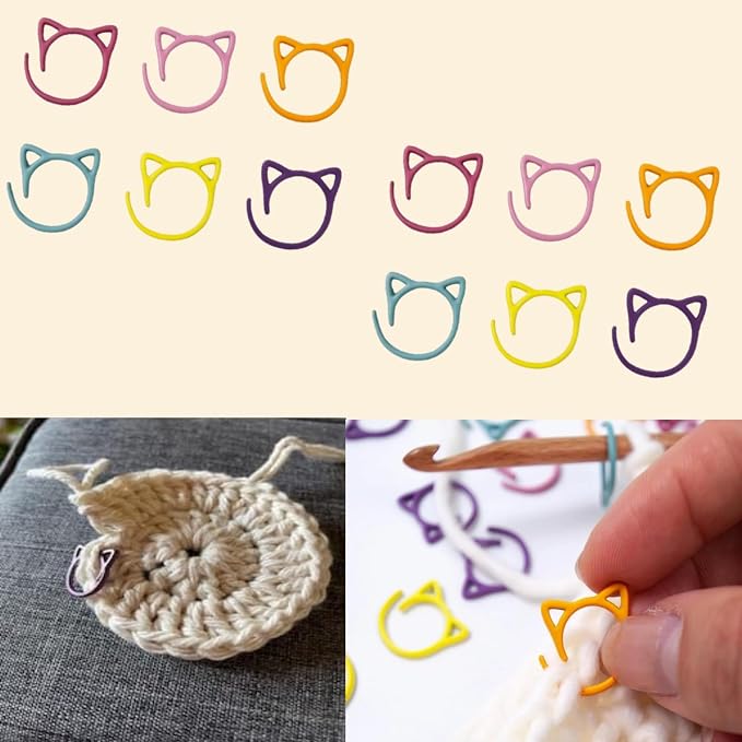 Stitch Markers for Crocheting Cat Stitch Markers - Image 4