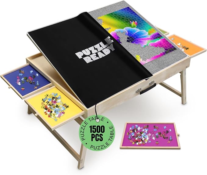 Puzzle Ready Puzzle Table with Drawers by PuzzleReady