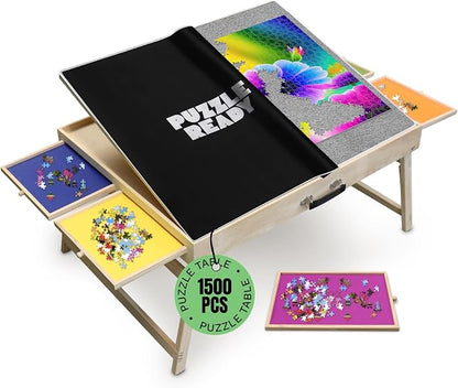 Puzzle Ready Puzzle Table with Drawers by PuzzleReady