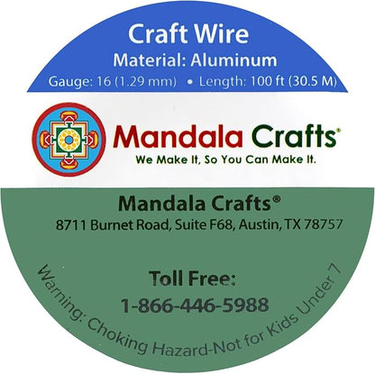 Mandala Crafts 16 Gauge Anodized Aluminum Craft Wire - Image 3