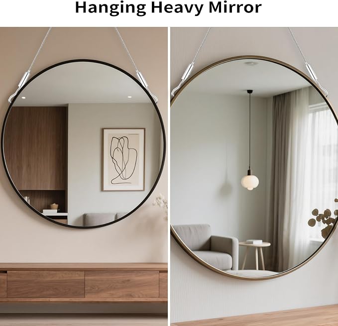 2 Pcs Heavy Duty Picture Hanging Wire Kit Adjustable Stainless Steel Wire Rope - Image 3