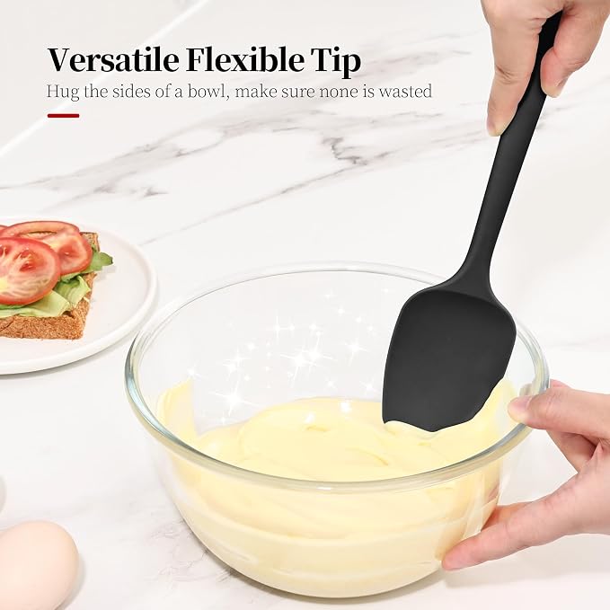600ºF Heat Resistant Spatulas, High Heat Food Safe Semless Kitchen Silicone - Image 7