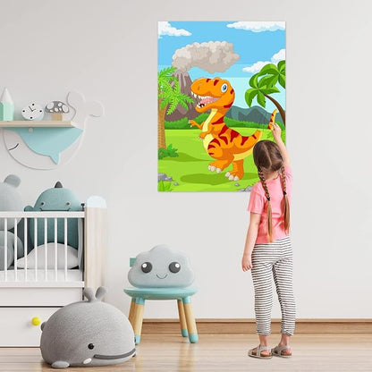 ASTARON Pin The Tail on The Dinosaur Party Game - Image 4