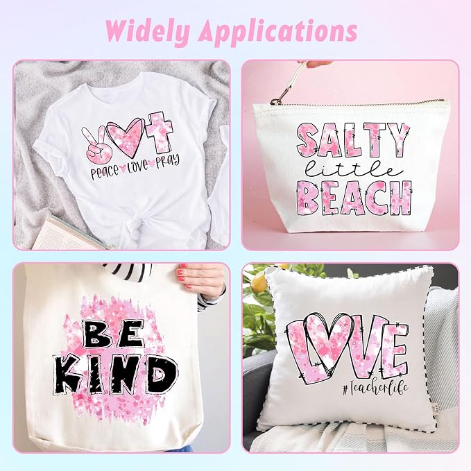 Tintnut Pink White Splash Heat Transfer Vinyl - Image 6