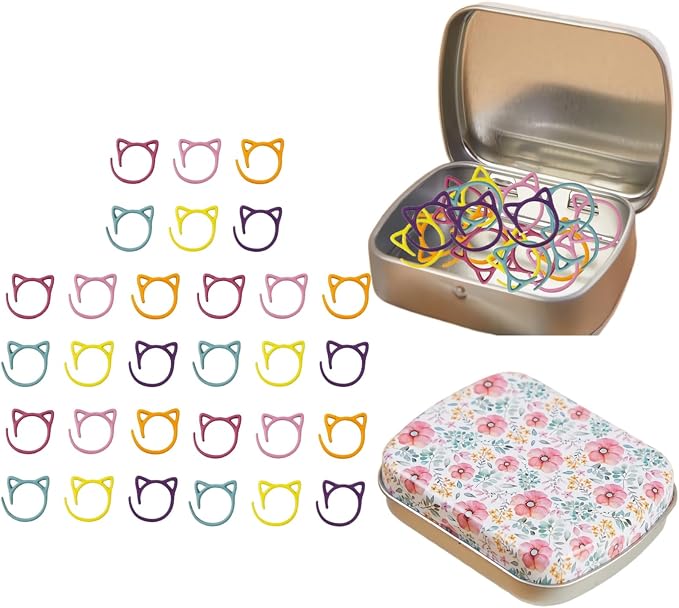 Stitch Markers for Crocheting Cat Stitch Markers by Hilsayum