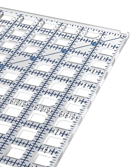 Square Quilting Ruler Set | 3 Square Quilting Rulers | 12.5x12.5, 6.5x6.5 - Image 8