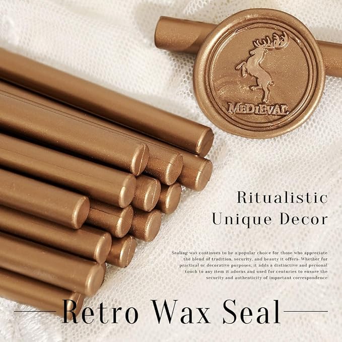 Classic Antique Gold Sealing Wax Stick, Wax Seal Stick - Image 4