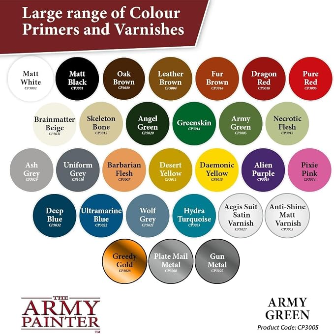 The Army Painter Color Primer Spray Paint, Army Green, 13.5oz - Image 5