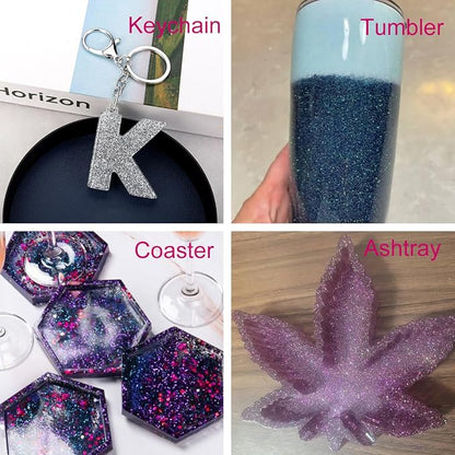 High Capacity 260g Shaker Bottle Package Metalic Fine Glitter, ANGXILIN - Image 4