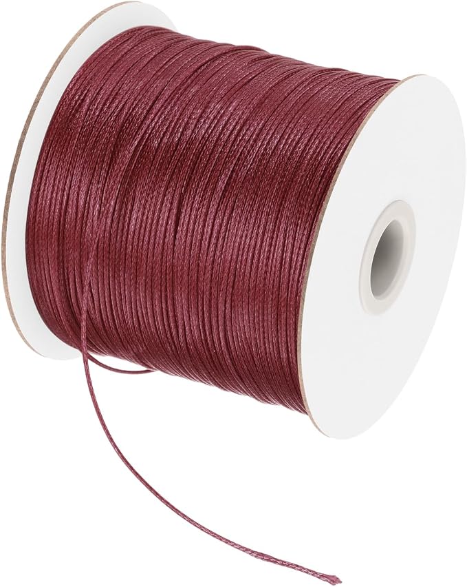 MECCANIXITY Waxed Cord 0.5mm Waxed Polyester Cord 175 Yard Wax String by MECCANIXITY