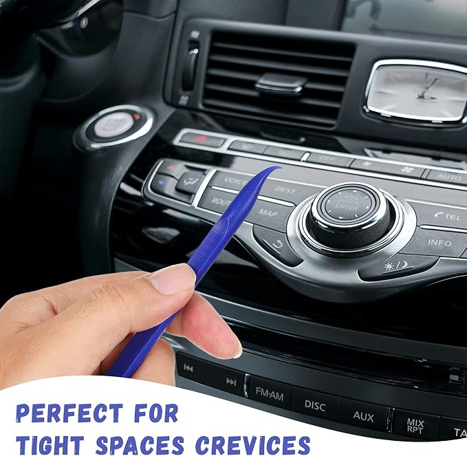 Minatee 18 Pieces Non-scratch Plastic Scraper Tool Multi-purpose Carbon Fiber - Image 5