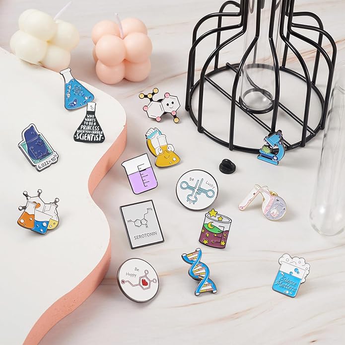 Mixed Enamel Pins for Backpacks, Beadthoven Cute Enamel Brooch Pins Set - Image 2