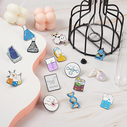 Mixed Enamel Pins for Backpacks, Beadthoven Cute Enamel Brooch Pins Set - Image 2