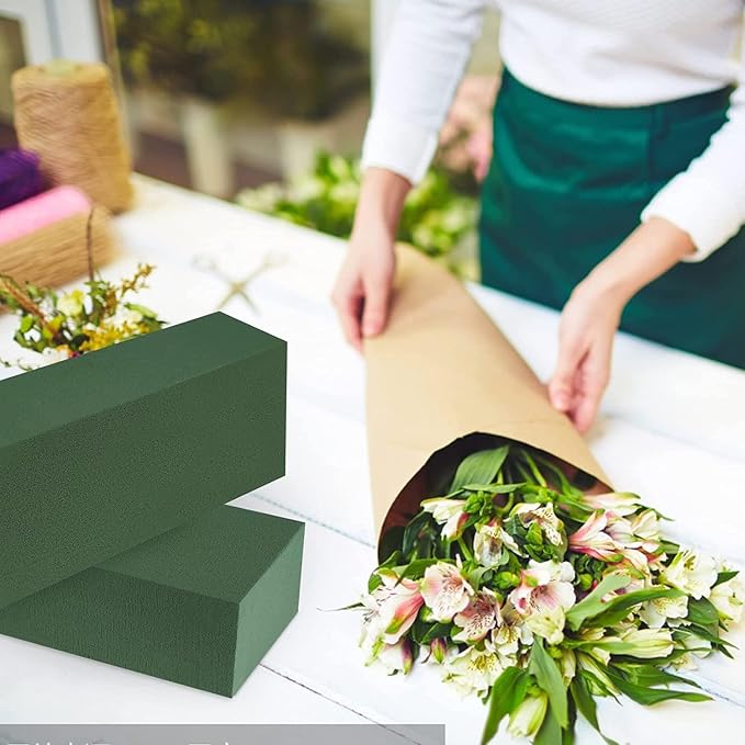 6 Pcs Floral Foam, Wet and Dry Floral Foam Blocks Flower Arrangement Kit - Image 4
