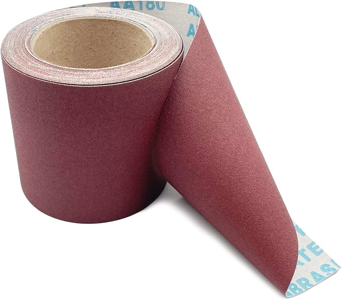 180 Grit Emery Cloth Roll, 4.5 Inch Wide 32.8 Ft Long Abrasive Sandpaper Rolls - Image 2