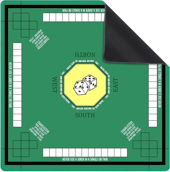 Mahjong Mat for Table 31.5''x31.5'', Mahjong Cloth Cover by Unknown