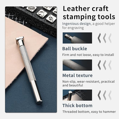 33 PCS Leather Stamping Tool Set, Quality Craft Tool Stamp Set - Image 3