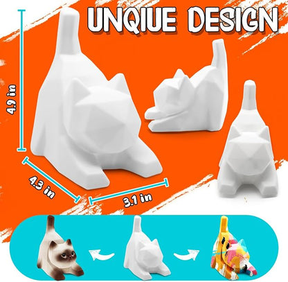 FUNZBO 4.3in Paint Your Own Cat Lamp Kit - Image 2
